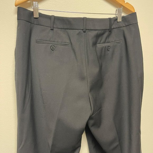 TALBOTS Signature Flare Leg Black Wool Blend Trouser Pants Size 14 - Picture 6 of 12